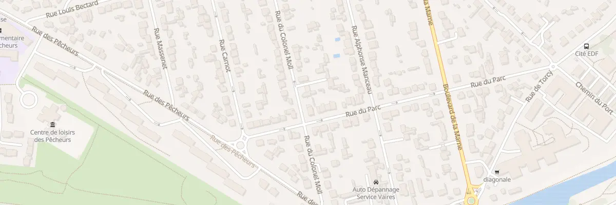 Plan du 91 Rue du Colonel Moll à Vaires-sur-Marne