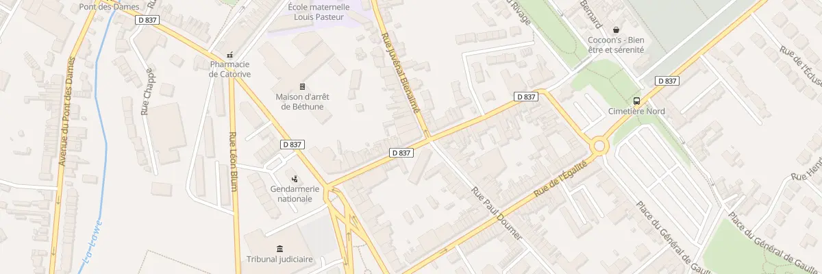 Plan du 95 Rue Arthur Lamendin à Béthune