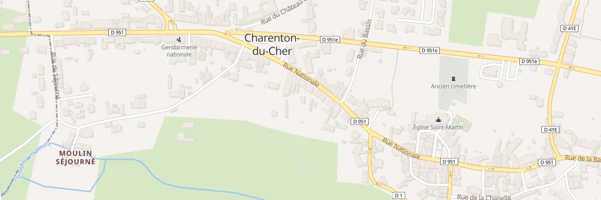 Plan du 60 Rue Nationale à Charenton-du-Cher