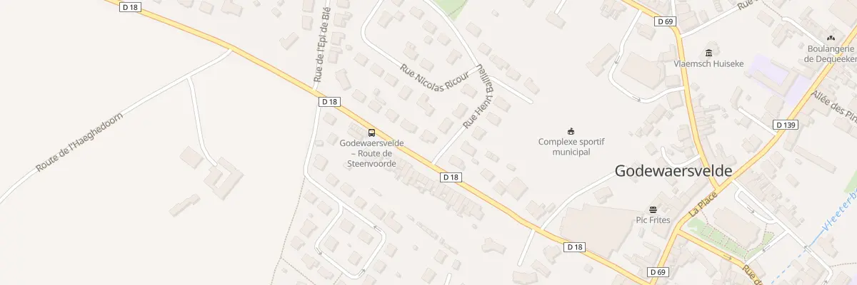 Plan du 266 Rue de Steenvoorde à Godewaersvelde