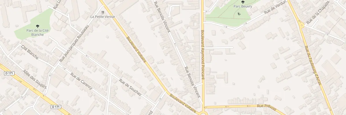 Plan du 244 Rue Benoite Vincent à Béthune