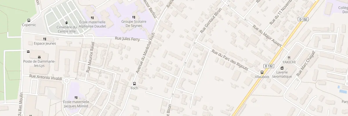 Plan du 368 Rue Gontaut Biron à Dammarie-les-Lys