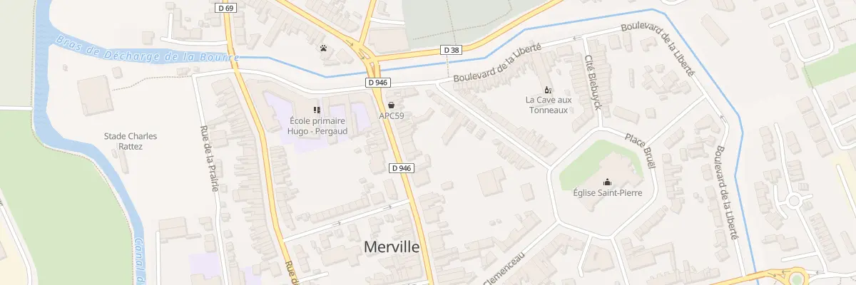 Plan du 22 Rue Thiers à Merville