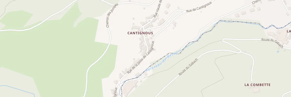 Plan du 36 Rue de Cantignous à Labastide-Rouairoux