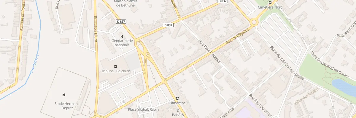Plan du 67 Rue de l’Egalité à Béthune