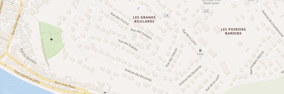 Plan du 10 Rue des Erables à Gien