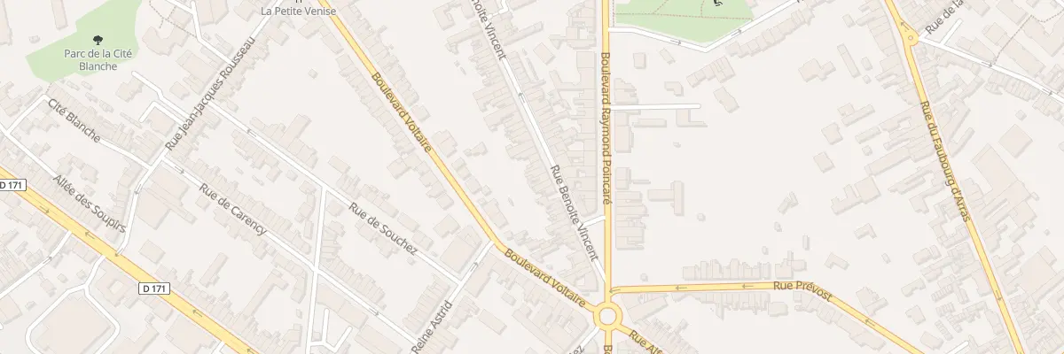 Plan du 278 Rue Benoite Vincent à Béthune