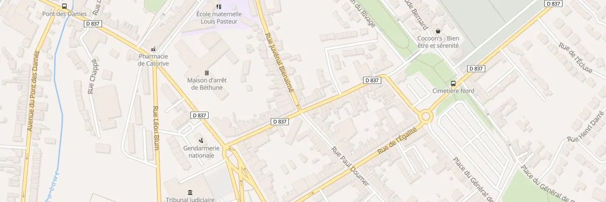 Plan du 115 Rue Arthur Lamendin à Béthune