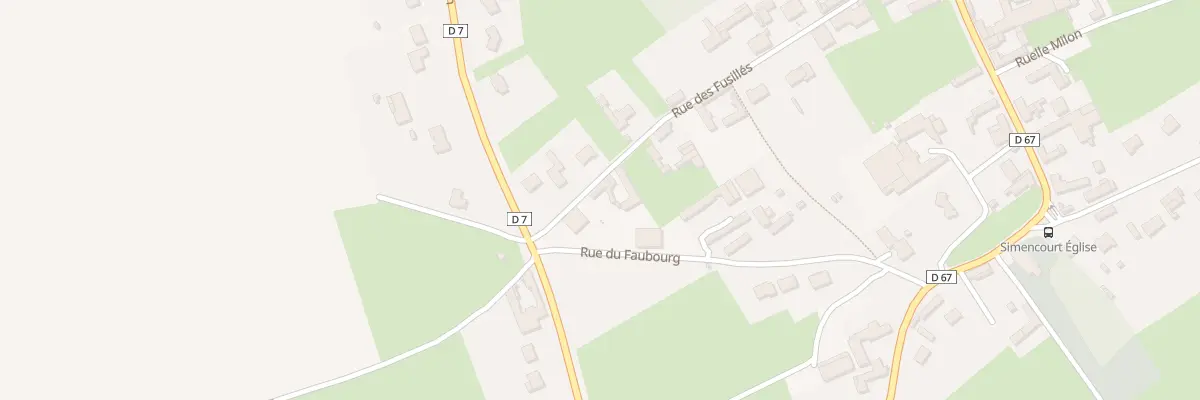 Plan du 15 Rue des Fusillés à Simencourt