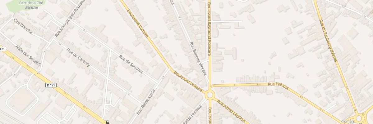Plan du 320 Rue Benoite Vincent à Béthune
