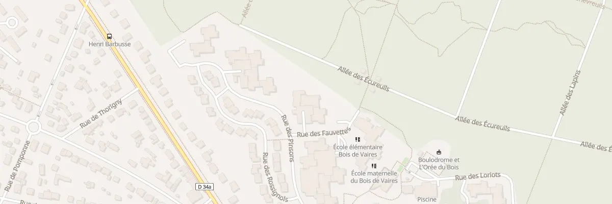 Plan du 8 Rue des Pinsons à Vaires-sur-Marne