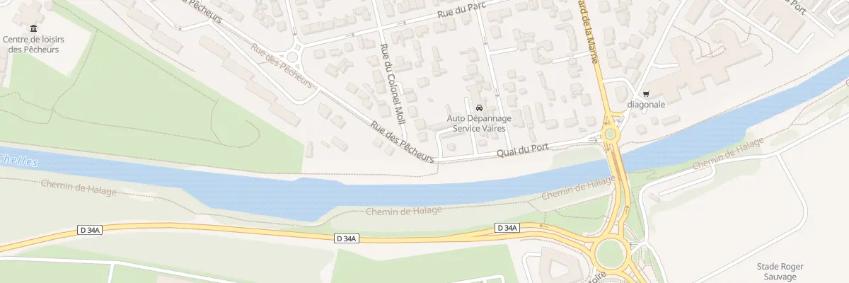 Plan du 2 Rue des Pêcheurs à Vaires-sur-Marne