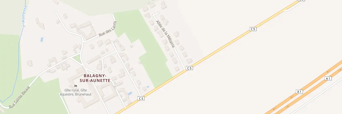 Plan du 5 All de la Metairie à Chamant
