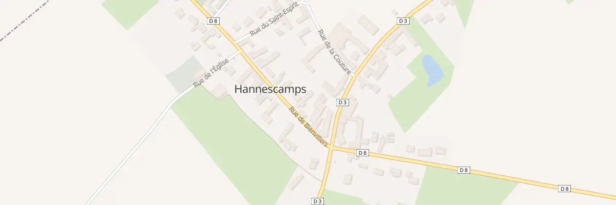 Plan du 4 Rue de Bienvillers à Hannescamps