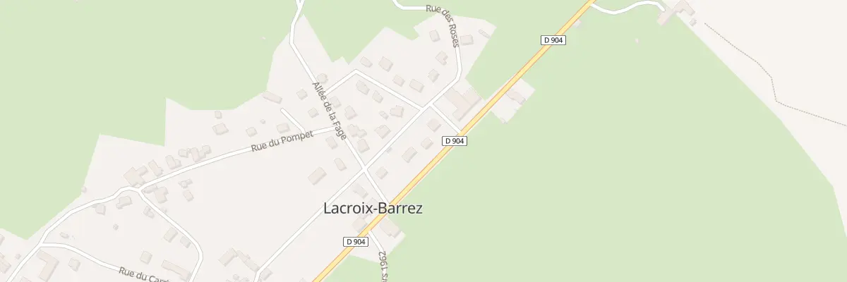 Plan du 6 Rue des Roses à Lacroix-Barrez
