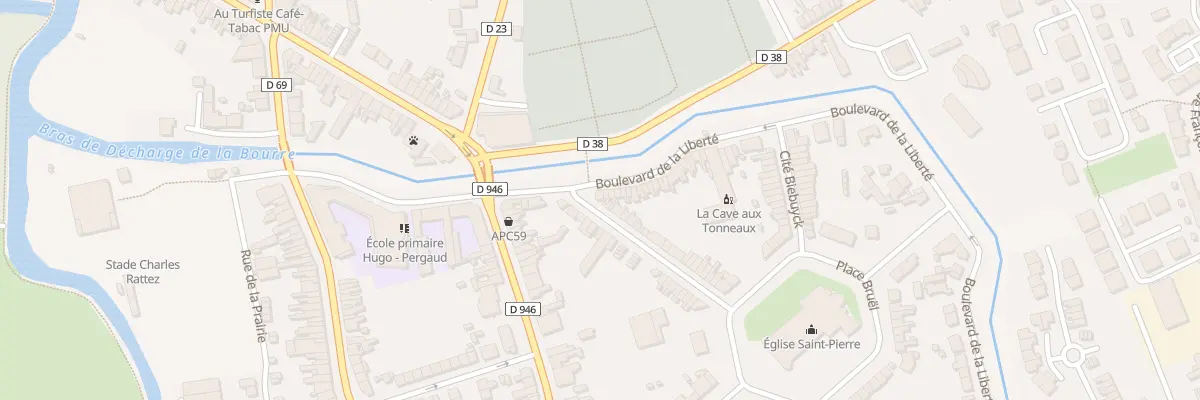 Plan du 105 Bd de la Liberte à Merville