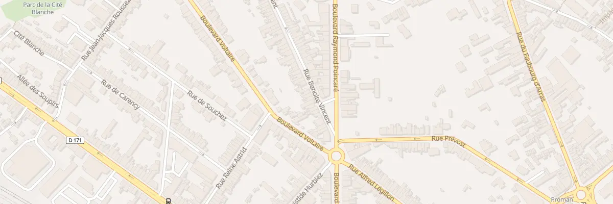 Plan du 326 Rue Benoite Vincent à Béthune