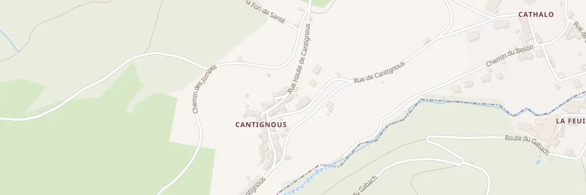 Plan du 4 Rue Haute de Cantignous à Labastide-Rouairoux