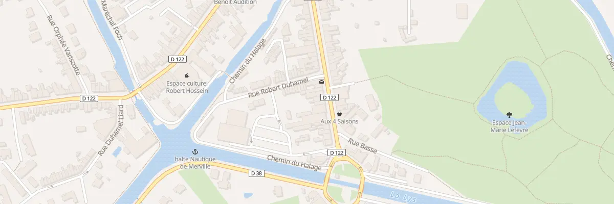 Plan du 44 Rue du Gen de Gaulle à Merville