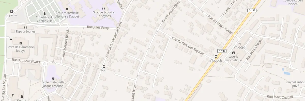 Plan du 369 Rue Gontaut Biron à Dammarie-les-Lys