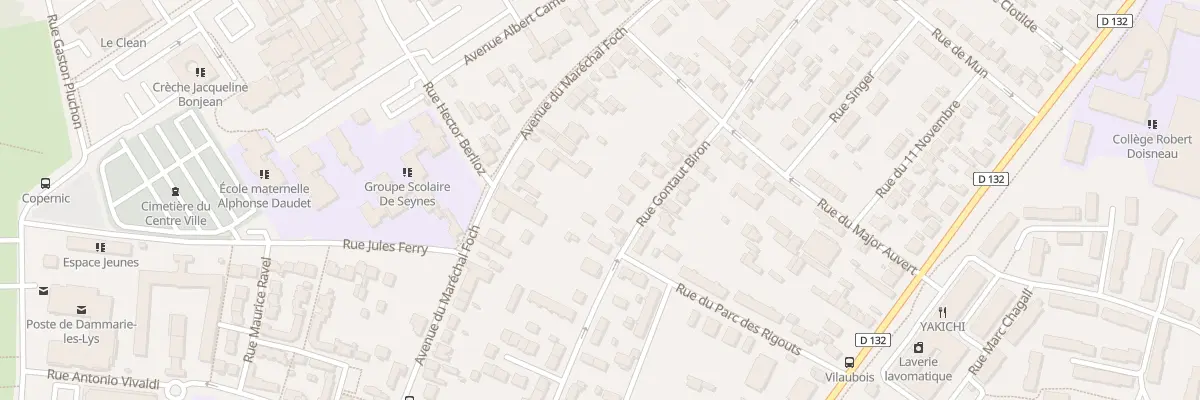 Plan du 262 Rue Gontaut Biron à Dammarie-les-Lys
