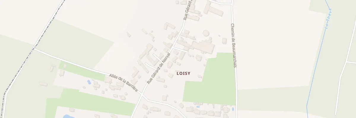 Plan du 14 Rue Gerard de Nerval (Loisy) à Ver-sur-Launette
