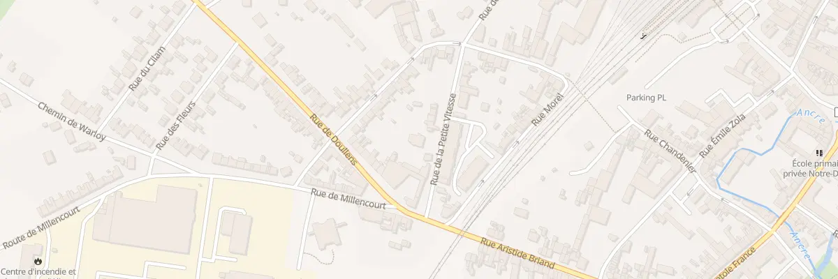 Plan du 5 Rue de la Petite Vitesse à Albert