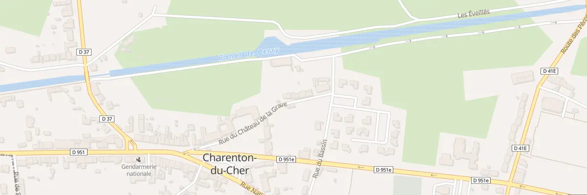 Plan du 13 Rue du Chateau de la Grave à Charenton-du-Cher