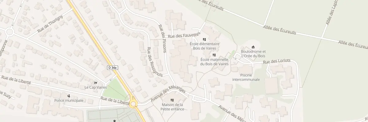 Plan du 6 Rue des Pinsons à Vaires-sur-Marne