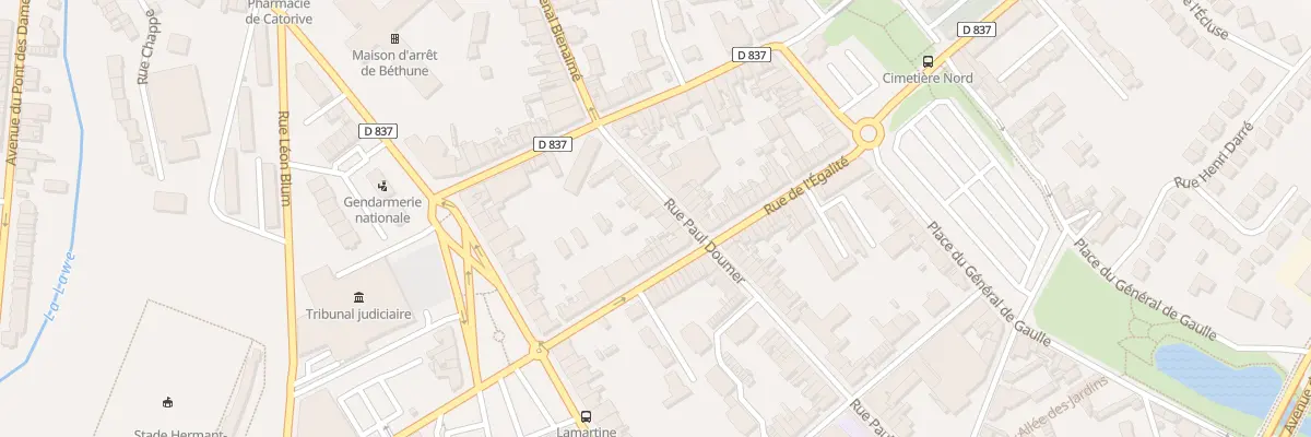 Plan du 369 Rue Paul Doumer à Béthune