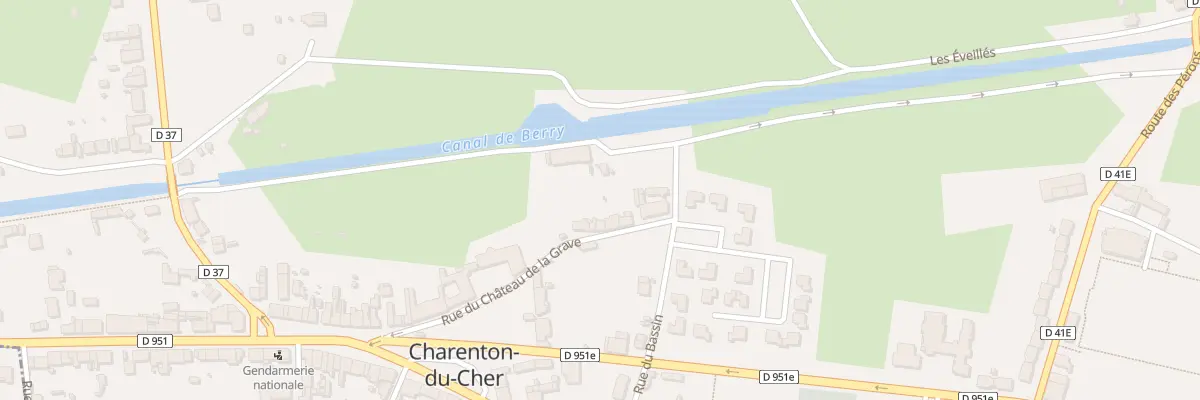 Plan du 15 Rue du Chateau de la Grave à Charenton-du-Cher