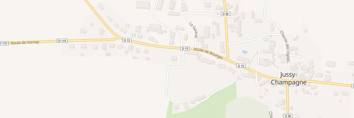 Plan du 37 Rte de Bourges à Jussy-Champagne