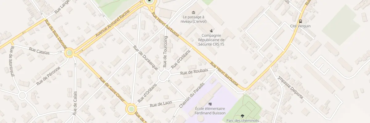 Plan du 3 Rue d’Orléans à Béthune