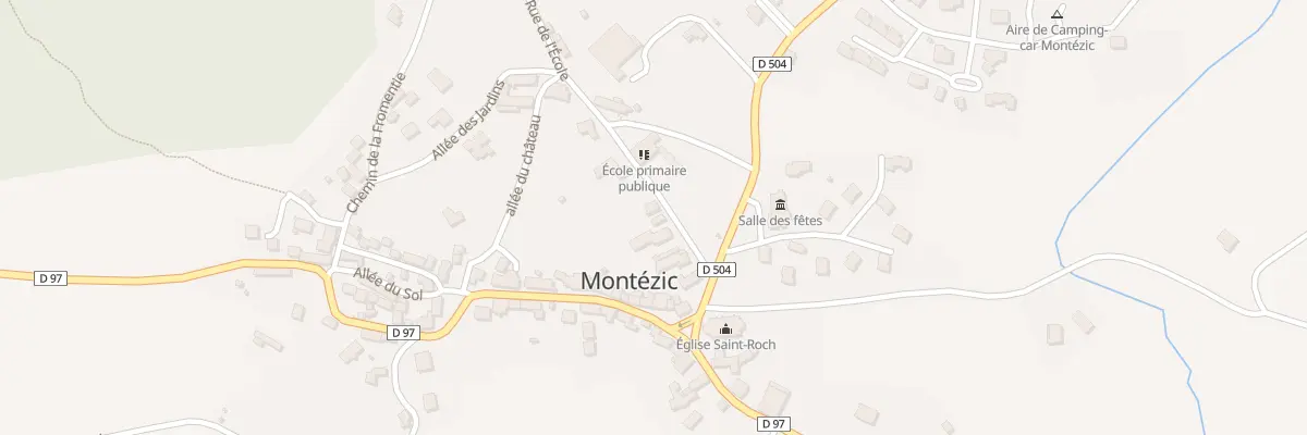 Plan du 7 Rue de l’École à Montézic