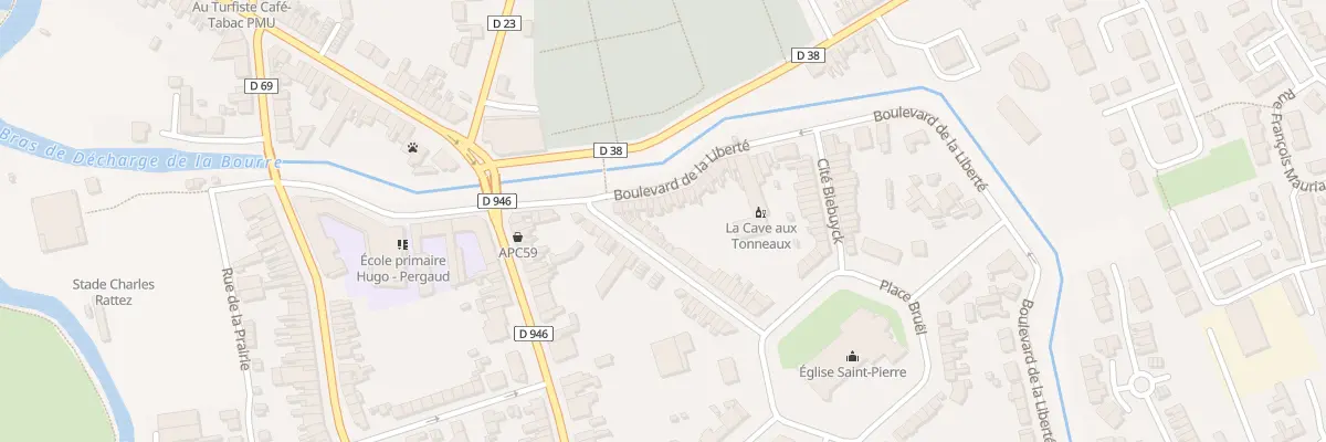 Plan du 93 Bd de la Liberte à Merville
