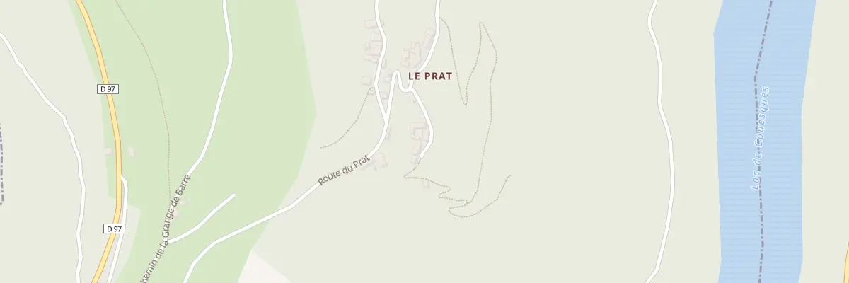 Plan du 5223 Le Prat à Lacroix-Barrez
