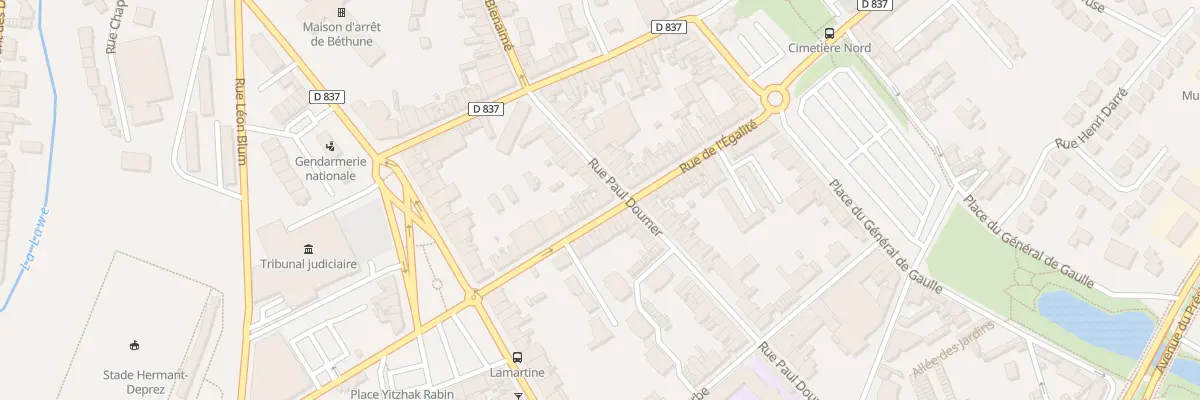 Plan du 119 Rue de l’Egalité à Béthune