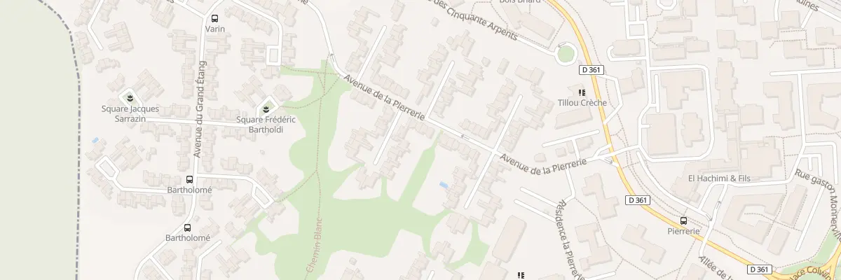 Plan du 16 Av de la Pierrerie à Roissy-en-Brie
