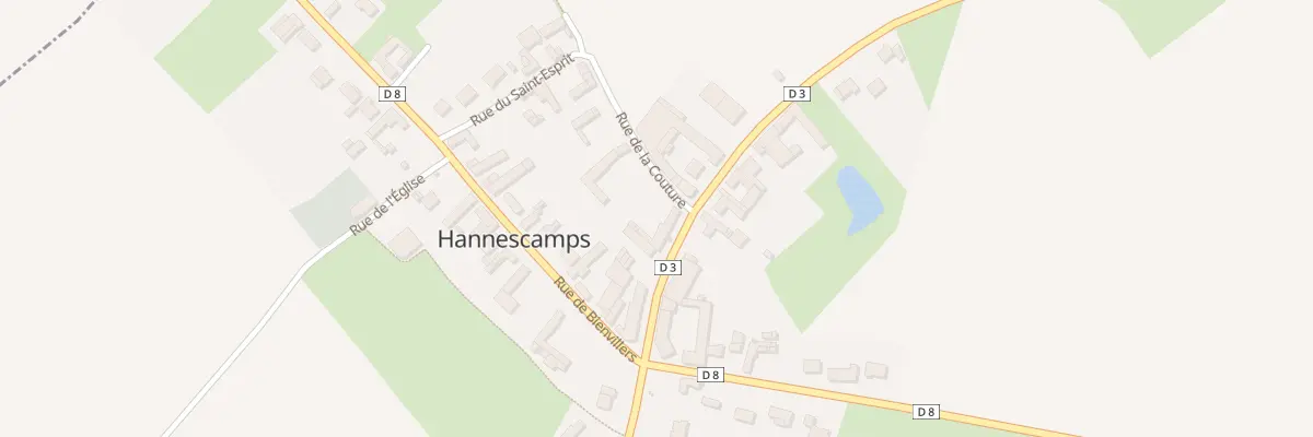 Plan du 3 Rte d’Arras à Hannescamps