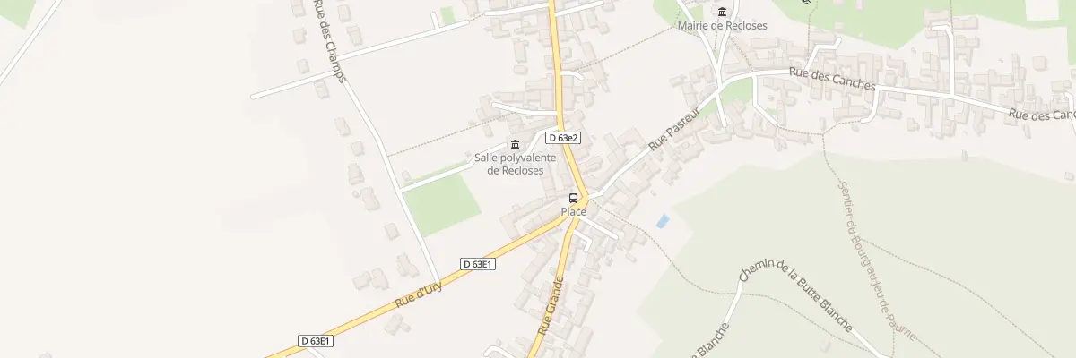 Plan du 33 Rue Grande à Recloses