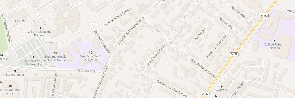 Plan du 220 Rue Gontaut Biron à Dammarie-les-Lys