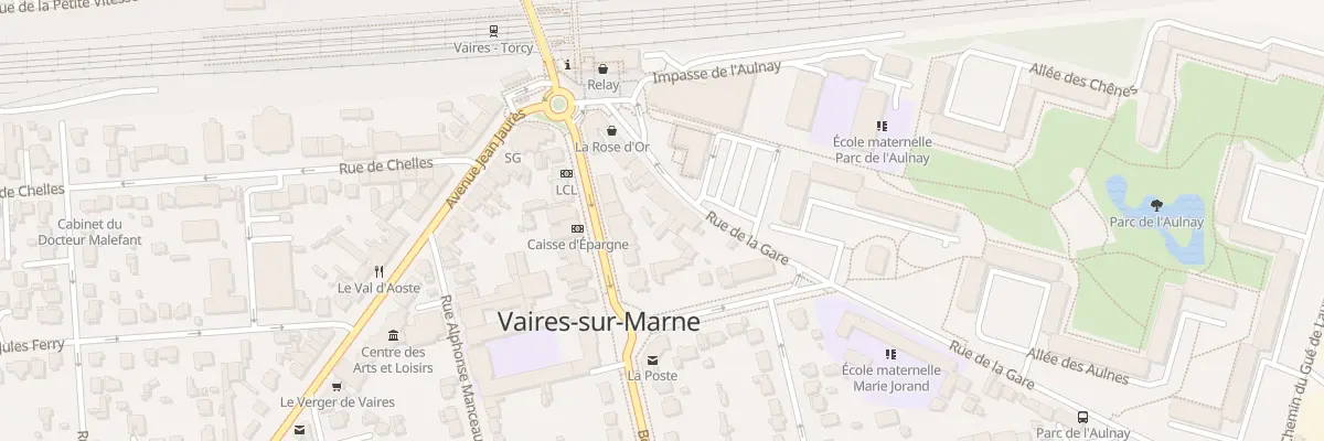 Plan du 16 Rue de la Gare à Vaires-sur-Marne