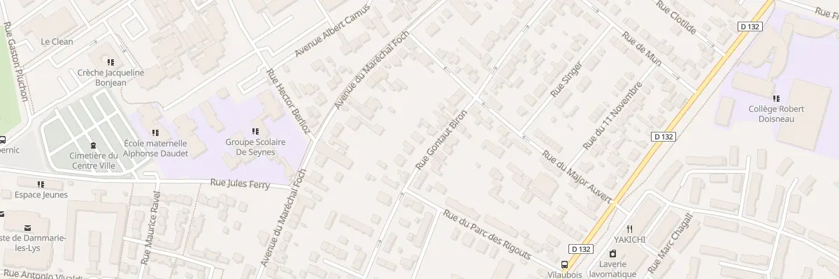 Plan du 240 Rue Gontaut Biron à Dammarie-les-Lys