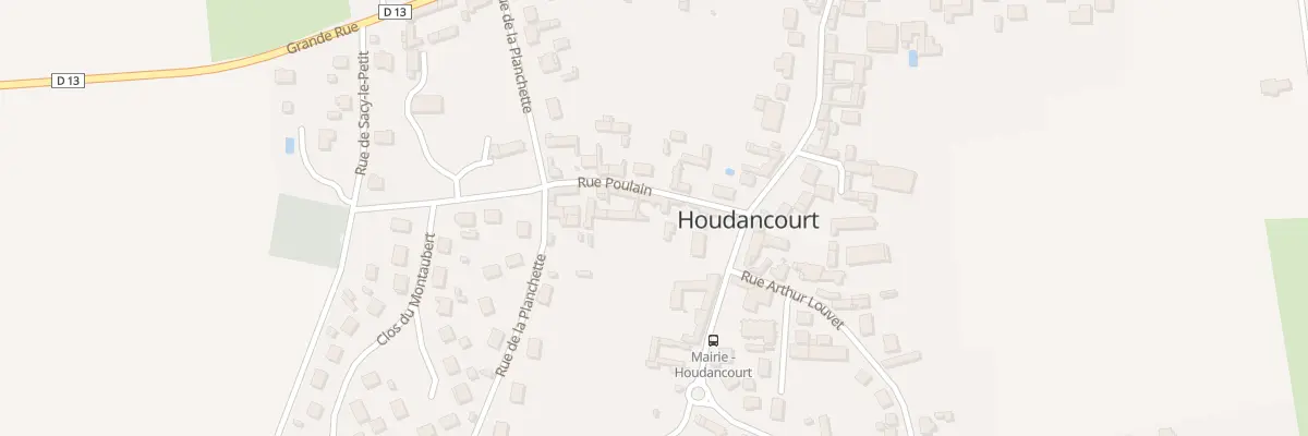 Plan du 10 Rue Poulain à Houdancourt