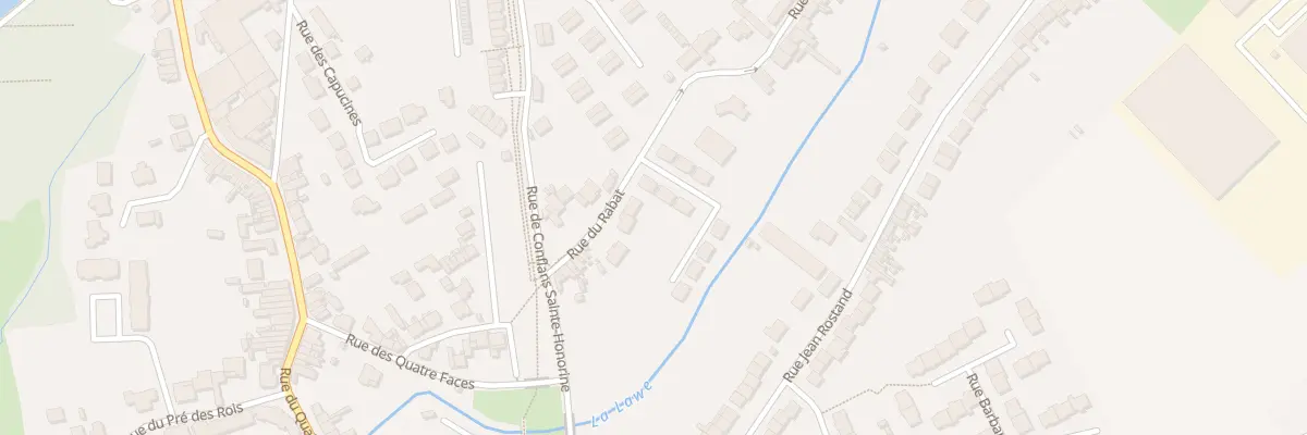 Plan du 72 Rue du Rabat à Béthune