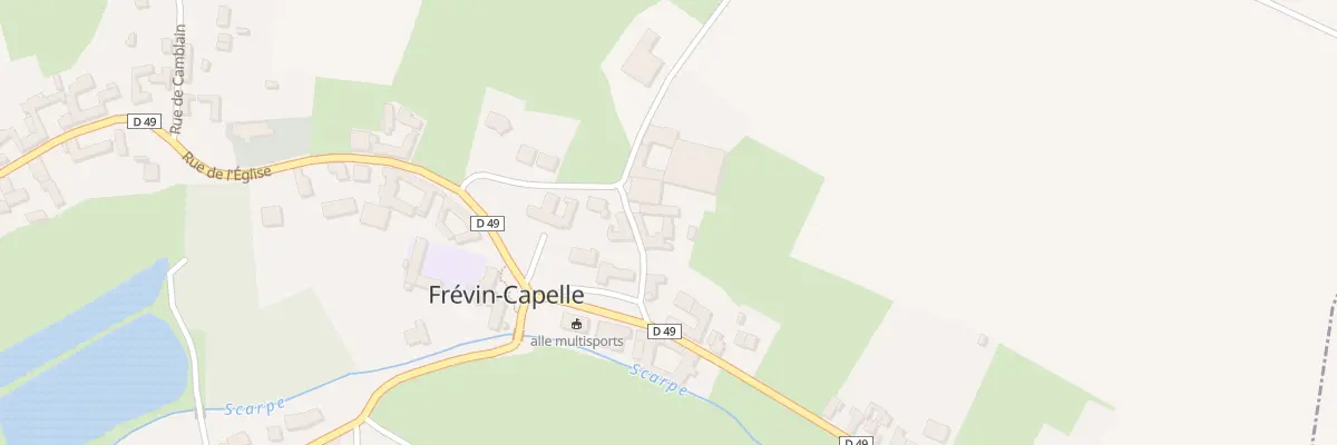 Plan du 3 Rue du Vent de Bise à Frévin-Capelle