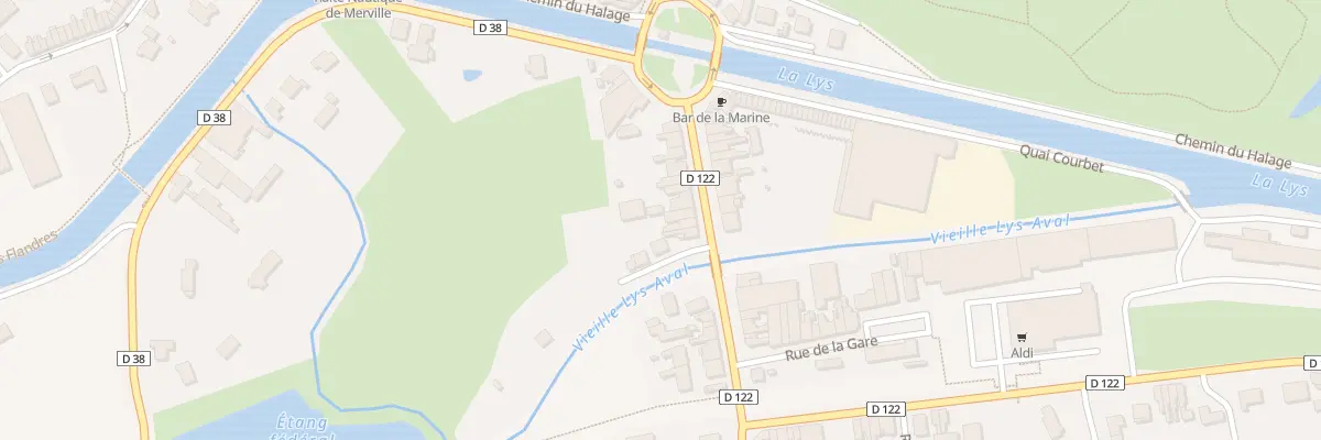 Plan du 92 Rue du Gen de Gaulle à Merville