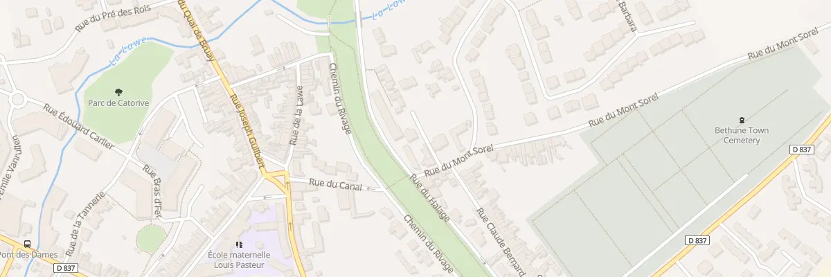 Plan du 11B Rue du Mont Sorel à Béthune