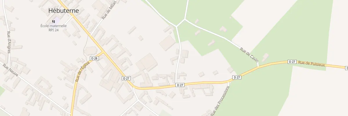 Plan du 5 Rue du Château à Hébuterne