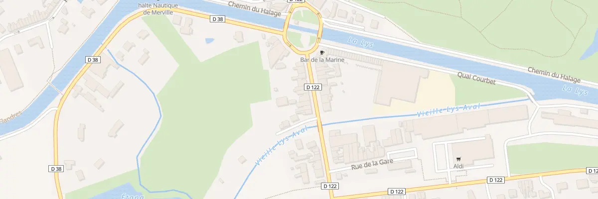 Plan du 90 Rue du Gen de Gaulle à Merville